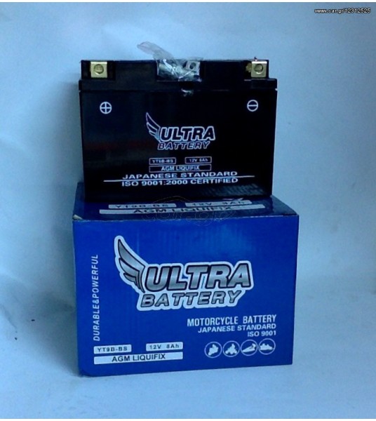 μπαταρία μοτο ULTRA BATTERY YT9B-BS