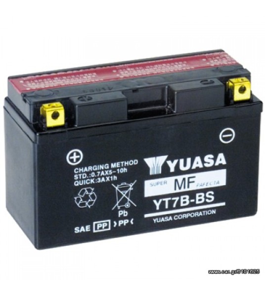 μπαταρία μοτο Yuasa YT7B-BS - Κλειστού Τύπου