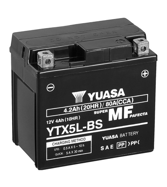 μπαταρία μοτο Yuasa YTX5L-BS - Κλειστού Τύπου