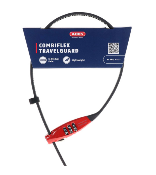 Mini Συρματόσχοινο Abus Combiflex Travelguard Κόκκινο Mini Συρματόσχοινο Abus Combiflex Travelguard Κόκκινο