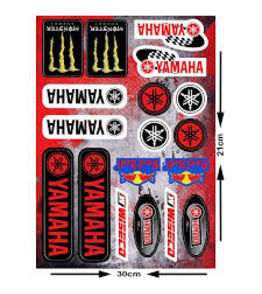 Αυτοκόλλητα μοτοσυκλέτας set Yamaha / Wiseco / Red Bull / Monster