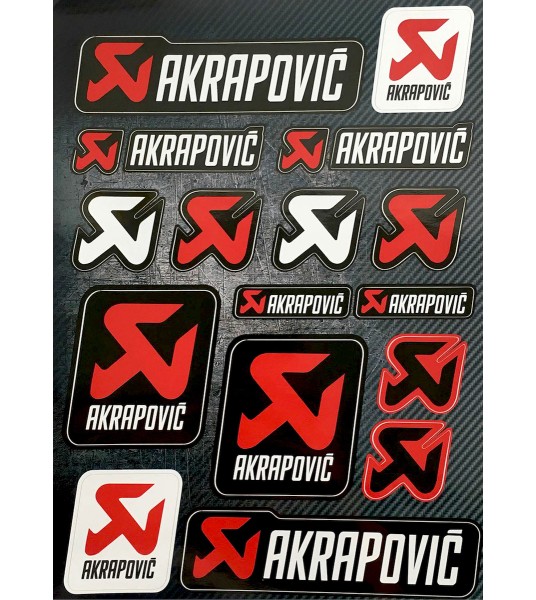Αυτοκόλλητα μοτοσυκλέτας set Akrapovic