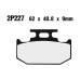 Τακάκια φρένων Nissin Off-Road Semi-Metallic 2P-227 KAWASAKI / SUZUKI / YAMAHA