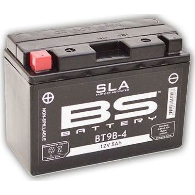 BS Μπαταρία Μοτοσυκλέτας SLA BT9B-4 με Χωρητικότητα 8Ah BS Μπαταρία Μοτοσυκλέτας SLA BT9B-4 με Χωρητικότητα 8Ah