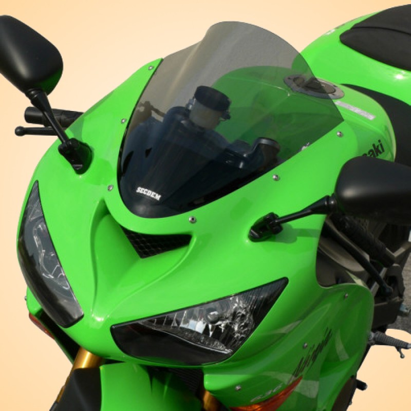 Ζελατίνα BULLSTER KAWASAKI ZX-6 RR 600 Ninja '05-'06 WINDSHIELD DOUBLE BUBBLE SMOKED BLACK 41 CM 3MM Ζελατίνα BULLSTER KAWASAKI ZX-6 RR 600 Ninja '05-'06 WINDSHIELD DOUBLE BUBBLE SMOKED BLACK 41 CM 3MM