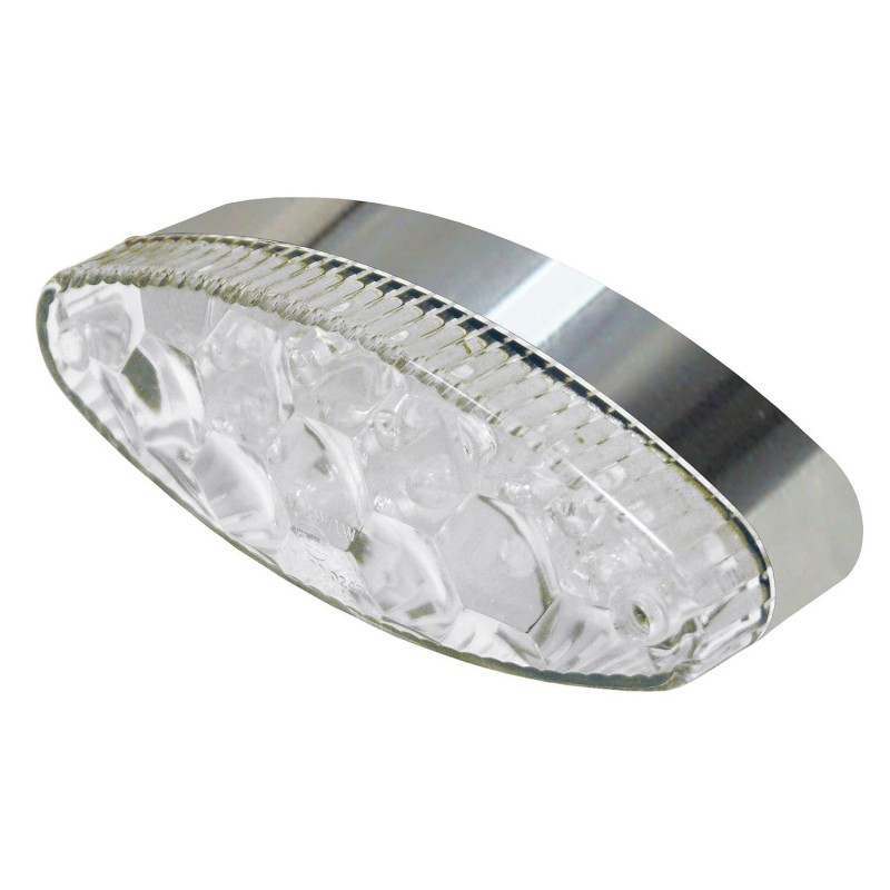 Φανάρι μοτοσυκλέτας Bike It Tribe LED Rear Light With Chrome Base And Clear Lens Φανάρι μοτοσυκλέτας Bike It Tribe LED Rear Light With Chrome Base And Clear Lens