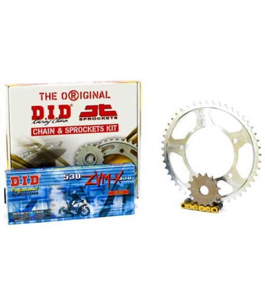 Σετ Γρανάζια-Αλυσίδα κινήσεως DID-JT για Yamaha FZ1 Fazer '06-'13 "Χρυσή Αλυσίδα X 'ring (ZVM-X G&G)"