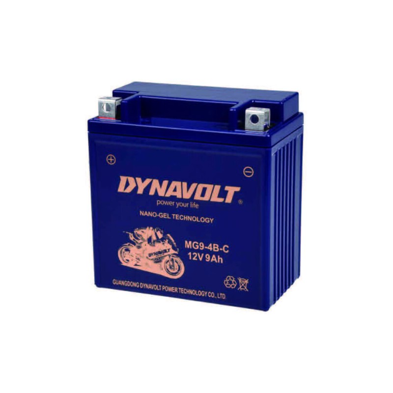 Μπαταρία Μοτοσυκλέτας Dynavolt MG9-4B-C με Χωρητικότητα 9Ah