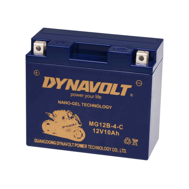 Dynavolt Μπαταρία Μοτοσυκλέτας MG12B-4-C με Χωρητικότητα 10Ah
