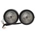 Φανάρι WPFC Motorcycle Cafe Racer Universal Dominator Grill Twins Dual Headlight Double Head Light Lamp for Yamaha Honda Bobber Φανάρι WPFC Motorcycle Cafe Racer Universal Dominator Grill Twins Dual Headlight Double Head Light Lamp for Yamaha Honda Bobber