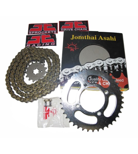 Σετ αλυσιδογράναζα Yamaha Z125 428/120 γρανάζι εμπρός 14Δ και γρανάζι πίσω 43Δ