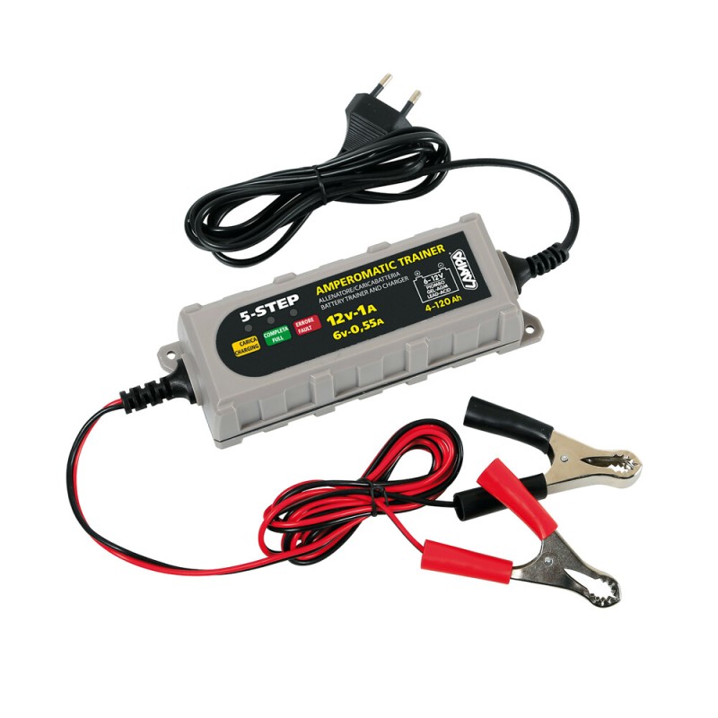 Φορτιστής Μπαταρίας LAMPA Art. 70178 Amperomatic Trainer, intelligent battery charger, 6/12V - 0,55/1A Φορτιστής Μπαταρίας LAMPA Art. 70178 Amperomatic Trainer, intelligent battery charger, 6/12V - 0,55/1A