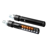 Φλάς μοτοσυκλέτας Line SQ Front, sequentiary led corner lights and front position lights - 12V LED Φλάς μοτοσυκλέτας Line SQ Front, sequentiary led corner lights and front position lights - 12V LED
