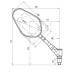 Καθρέφτες μοτοσυκλέτας Trident, pair of rearview mirrors M10x1.25