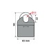 Lampa C-Lock 200 Αντικλεπτική Αλυσίδα Μοτοσυκλέτας με Κλειδαριά και Μήκος 200εκ. Μαύρο Χρώμα