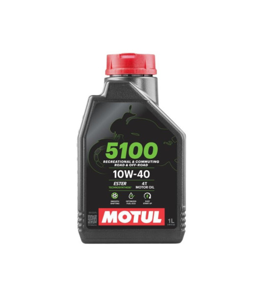 Motul 5100 10W-40 Λάδι Μοτοσυκλέτας για Τετράχρονους Κινητήρες 1lt