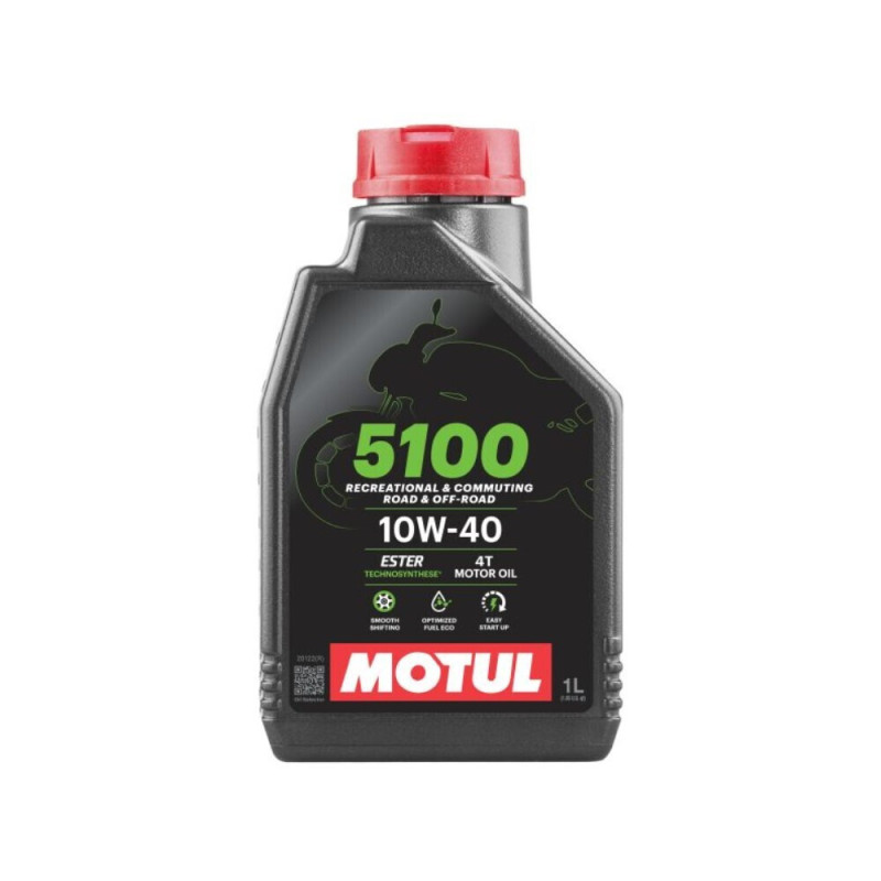 Motul 5100 10W-40 Λάδι Μοτοσυκλέτας για Τετράχρονους Κινητήρες 1lt