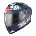 Κράνος MT Braker SV ECE 22.06 Punk Rider C7 μαύρο/μπλε ματ