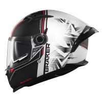 Κράνος MT Braker SV ECE 22.06 Charm A1 μαύρο/άσπρο ματ