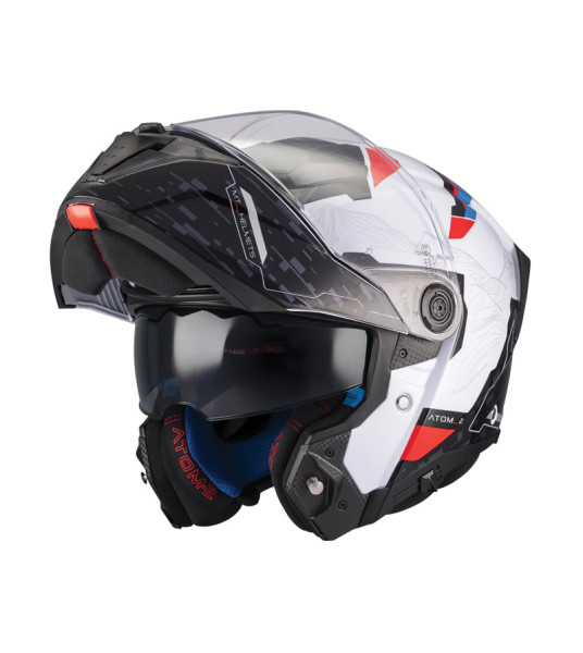 Κράνος MT Atom 2 SV Highlands A7 μαύρο/άσπρο gloss Κράνος MT Atom 2 SV Highlands A7 μαύρο/άσπρο gloss