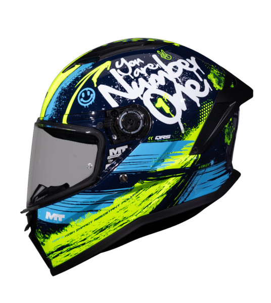 Κράνος MT Stinger 2 Junior Rocket C3 μπλε/fluo gloss Κράνος MT Stinger 2 Junior Rocket C3 μπλε/fluo gloss