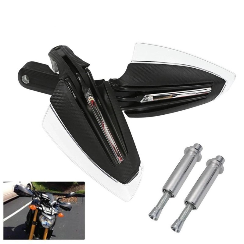 Προστατευτικές Χούφτες Carbon Με LED Φλας Για Ducati Honda Yamaha KTM Universal Προστατευτικές Χούφτες Carbon Με LED Φλας Για Ducati Honda Yamaha KTM Universal