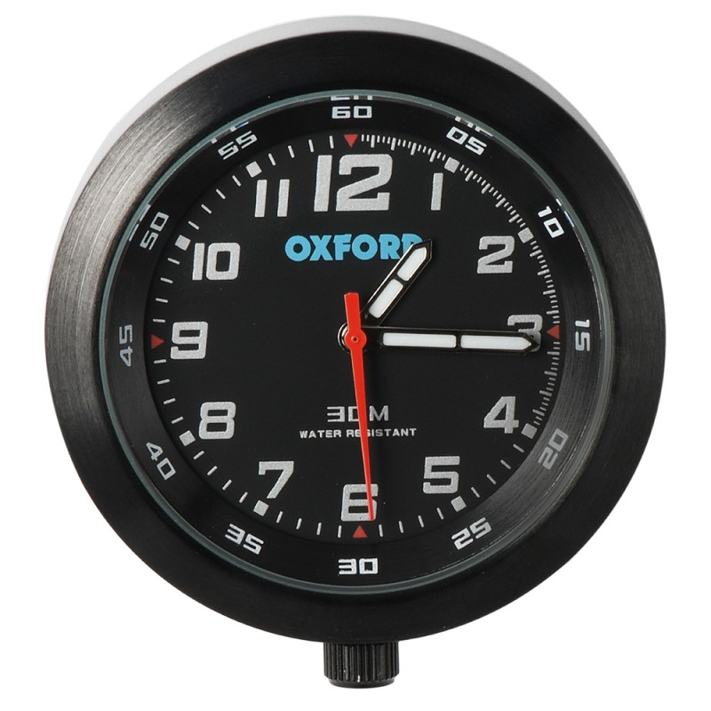 Oxford Αναλογικό Όργανο Ρολόι μοτοσυκλέτας 39mm μαύρο χρώμα