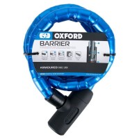Oxford Barrier Armoured Αντικλεπτική Κουλούρα Μοτοσυκλέτας με Μήκος 140εκ. Μπλε Χρώμα