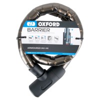 Oxford Barrier Αντικλεπτική Κουλούρα Μοτοσυκλέτας με Μήκος 140εκ. Μαύρο Χρώμα