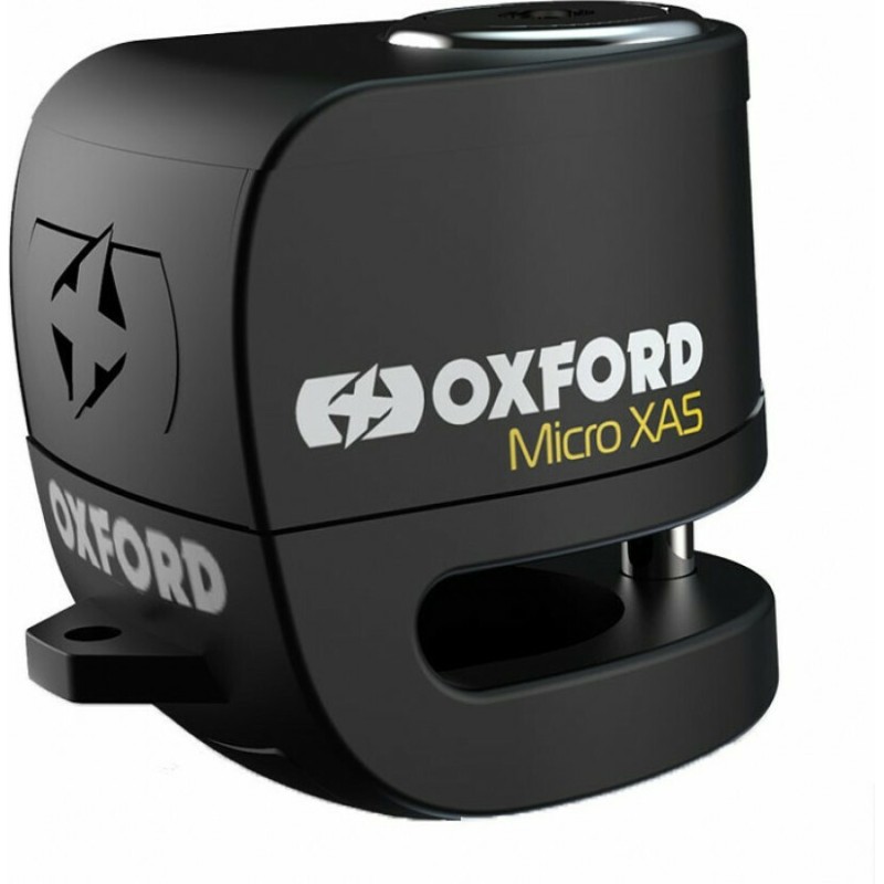 Oxford Micro XA5 Κλειδαριά Δισκόφρενου Μοτοσυκλέτας με Συναγερμό & Πείρο 5.5mm Μαύρο Χρώμα