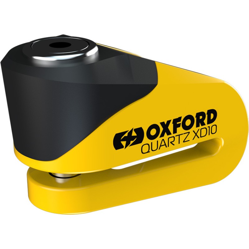 Oxford Quartz XD10 Κλειδαριά Δισκόφρενου Μοτοσυκλέτας Κίτρινο Χρώμα