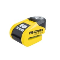 Oxford Quartz XA6 Κλειδαριά Δισκόφρενου Μοτοσυκλέτας με Συναγερμό & Πείρο 6mm Κίτρινο Χρώμα