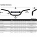 Τιμόνι Μοτοσυκλέτας Renthal 755 Road Bike Medium μαύρο