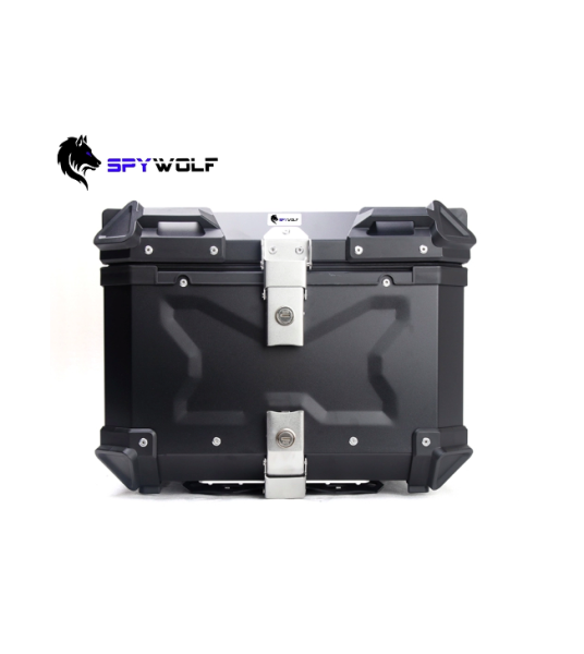 SpyWolf Space-X Black Μπαγκαζιέρα Μοτοσυκλέτας Αλουμινίου 45lt Μαύρη