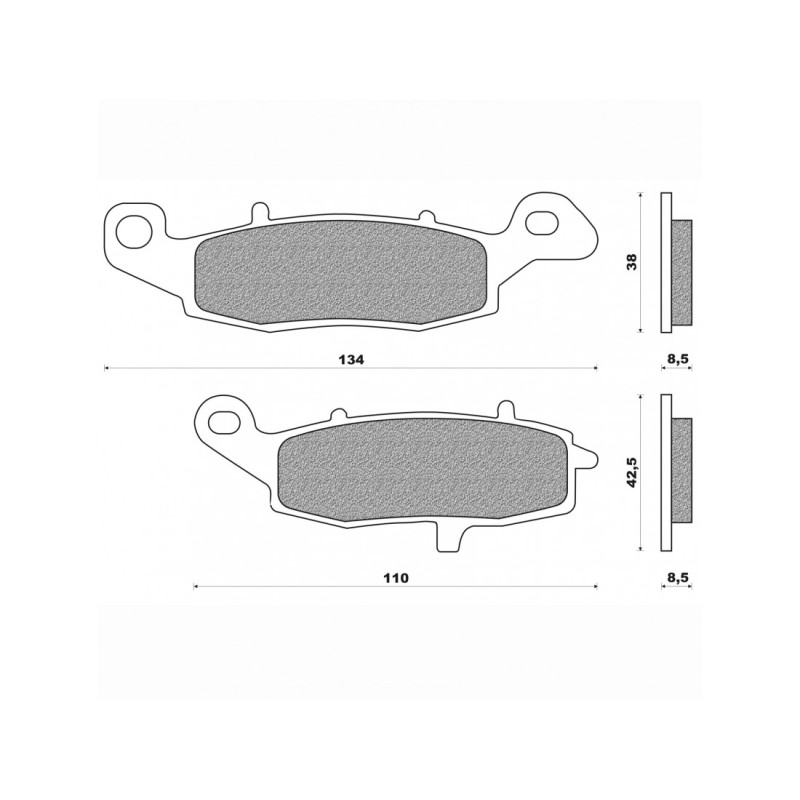 Τακάκια Daytona 36651 (FA229) Τακάκια Daytona 36651 (FA229)