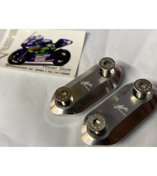 ΤΑΠΕΣ ΚΑΘΡΕΦΤΗ Valter Moto mirror covers for KAWASAKI ZX 10 R 2008-2010 σε ασημί χρώμα