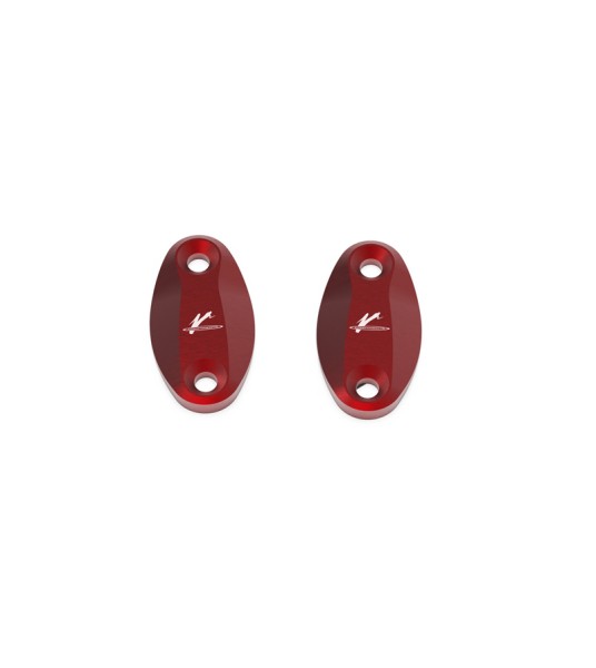 ΤΑΠΕΣ ΚΑΘΡΕΦΤΗ Valter Moto mirror covers for KAWASAKI ZX 6 R 2005-2006 σε κόκκινο χρώμα