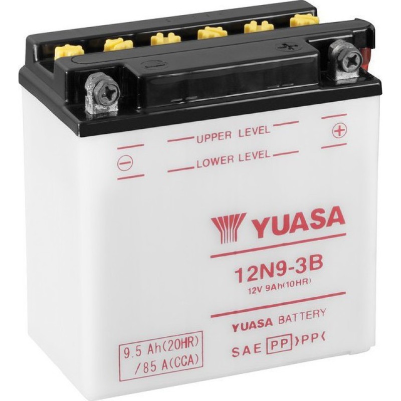 Yuasa Μπαταρία Μοτοσυκλέτας 12N9-3B με Χωρητικότητα 9.5Ah Yuasa Μπαταρία Μοτοσυκλέτας 12N9-3B με Χωρητικότητα 9.5Ah