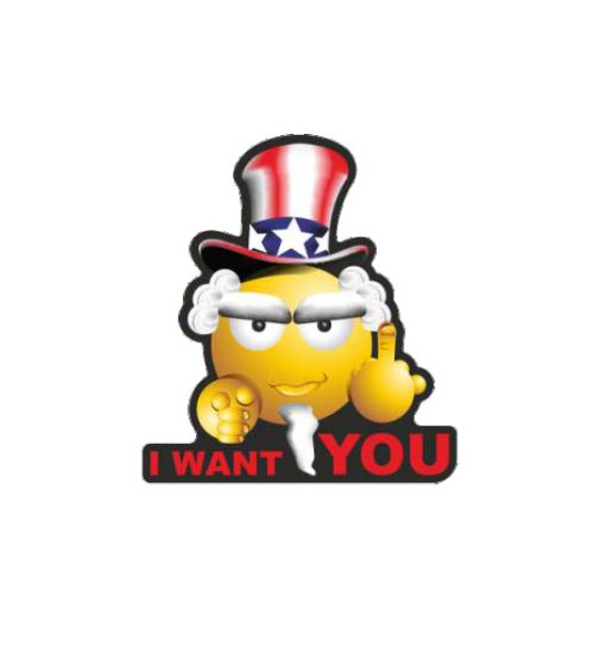 Αυτοκόλλητο Print I WANT YOU 3M