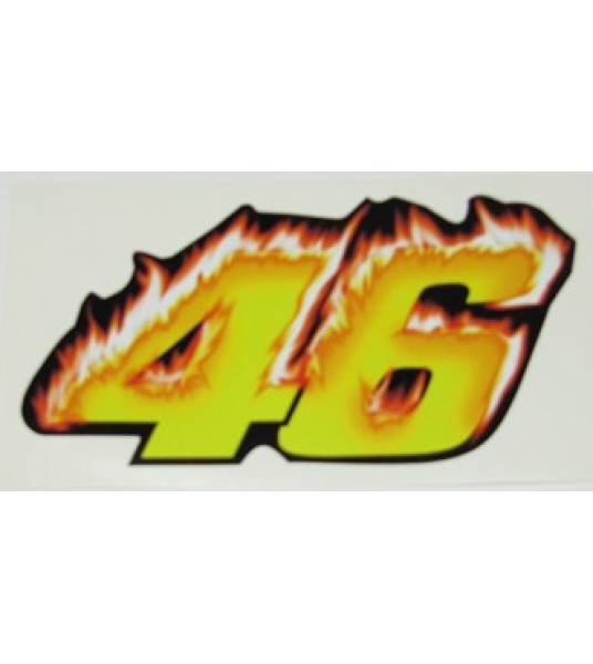 Αυτοκόλλητο MOTO - VR46 Φλεγόμενο 